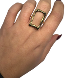 Anello Frame – Placcato in vero Oro