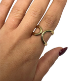 Anello Wave – Placcato in vero Oro