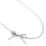 Choker Fiocco Minimal – Acciaio Inossidabile
