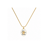 Collana "Sei la tua luce" – Acciaio Inossidabile Placcato Oro 18k e Smalto