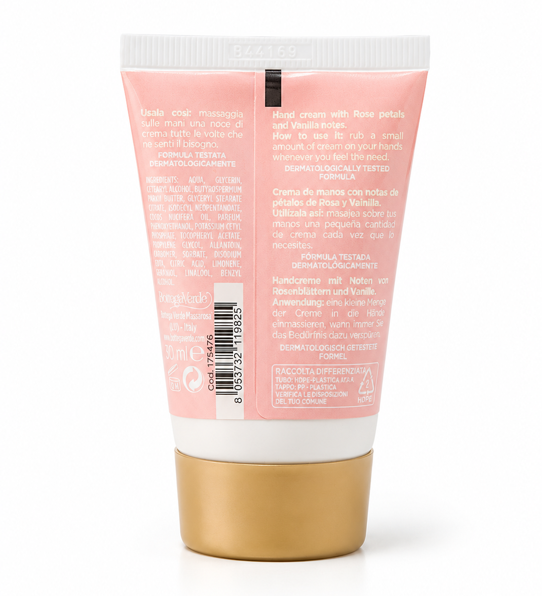 Bottega Verde - Crema Mani Fiaba in Rosa – Petali di Rosa e Vaniglia