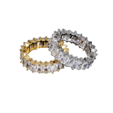 Crystal Eternity Ring – Acciaio Inossidabile Regolabile