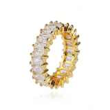 Crystal Eternity Ring – Acciaio Inossidabile Regolabile