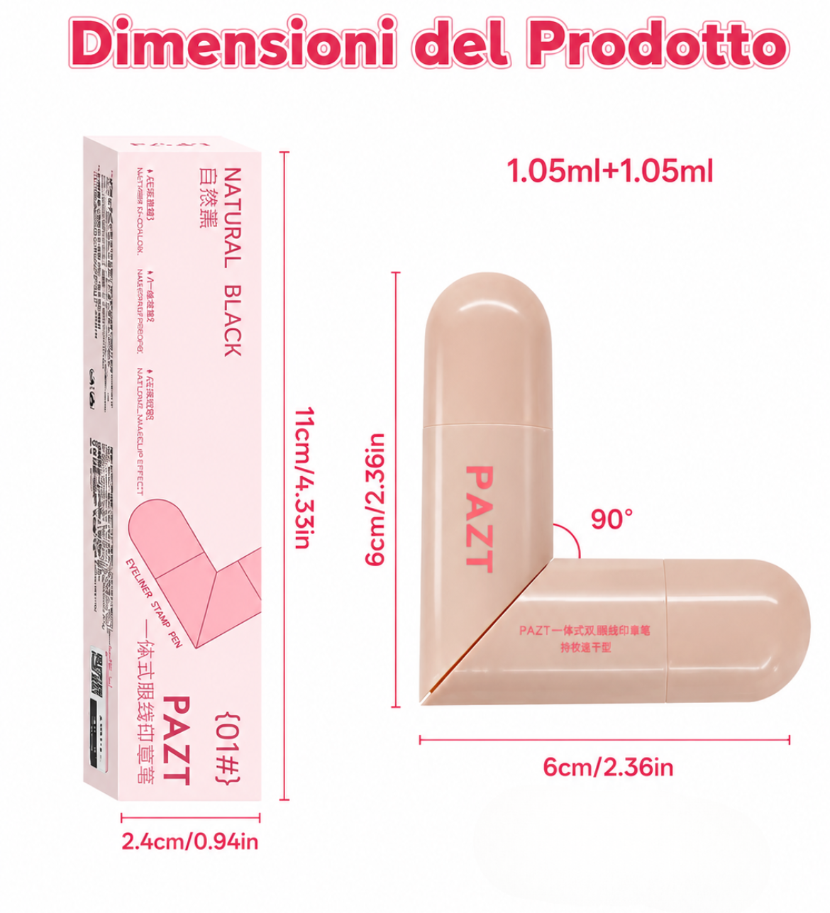 Eyeliner Timbro 2 in 1 Waterproof