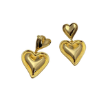 Orecchini Golden Heart – Placcato Vero Oro 18K