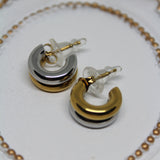 Orecchini Duo Glossy – Acciaio Inossidabile