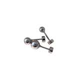 Orecchini Stud Ball Uomo – Acciaio Inossidabile