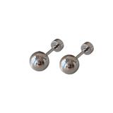 Orecchini Stud Ball Uomo – Acciaio Inossidabile